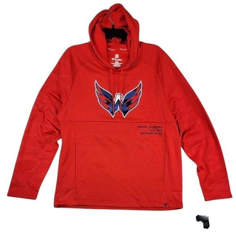 Fanatics Washington Capitals NHL Red Hoodie Pullover Men's Size Large NWT